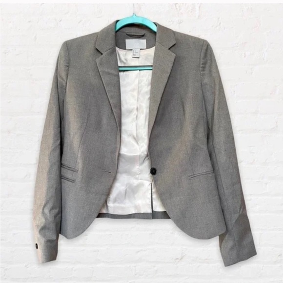 H&M Tops - H&M Gray Fitted Blazer